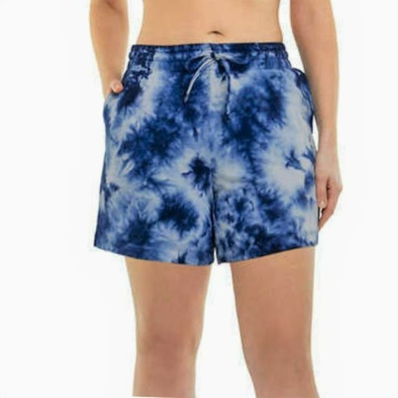 NWT Danskin 2-pack Tie Dye Soft Cotton French Terry Active Short - Picture 3 of 8